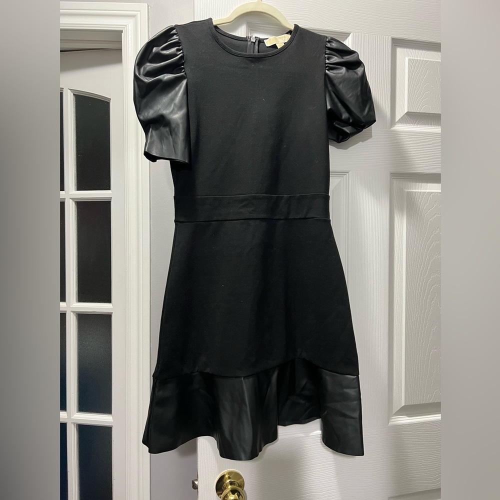 Beautiful MK Dress with leather accents